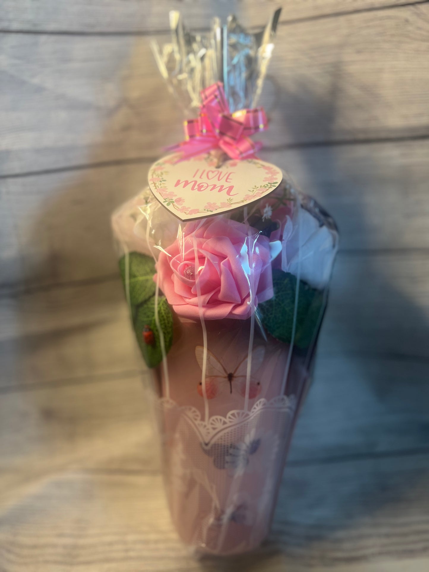 Faux  flowers bouquet gift